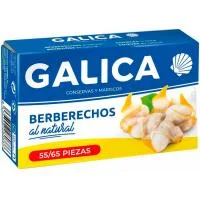 Berberechos al Natural 55/65 de Galicia Galica, Lata 63 G