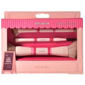 Beter Les Doubles Plaisirs Collection Estuche con 3 Brochas de Maquillaje Dobles.  3 UD