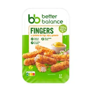 Better Balance Fingers Empanados y Precocinados a Base de Proteínas Vegetales 160 G.
