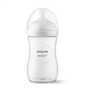 Biberón Anticólico Tetina de Silicona Flujo 3  1m+ Natural Response Philips Avent 260 Ml.