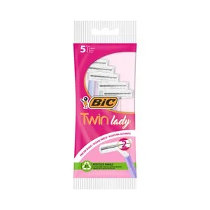 BIC Twin Lady Maquinilla Desechable de Doble Hoja 5 Uds