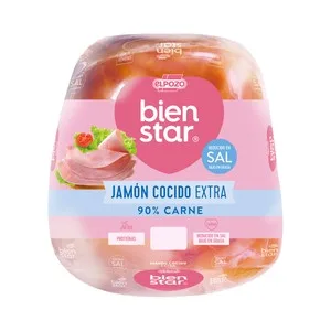 EL Pozo Bien Star Jamón Cocido Extra Reducido en Sal - Loncha Fina 1 Mm 127.5 G