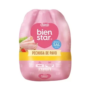 EL Pozo Bienstar Pechuga de Pavo Cocida Reducida en Sal - Loncha Normal 2 a 3 Mm 127.5 G