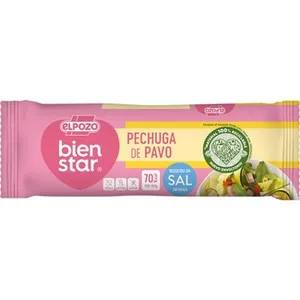Bienstar Pechuga de Pavo Mini sin Grasa sin Gluten sin Lactosa  Elpozo 340 G