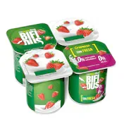 Bífidus con Fresa Doble 0% Dia Pack 4 X 125 G