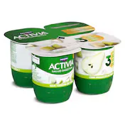 Bífidus con Pera Activia Pack 4 X 120 G