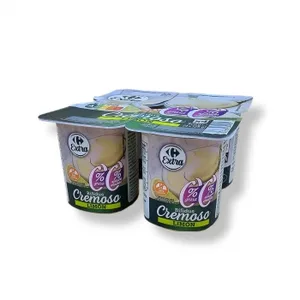 Bífidus Cremoso con Limón Carrefour Extra Pack de 4 Unidades de 125 G.
