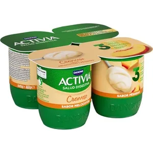 Bífidus Cremoso Sabor Melocotón sin Gluten Pack 4 Danone Activia