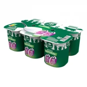 Bífidus Natural Carrefour Classic sin Azúcares Añadidos Pack de 6 Unidades de 125 G.