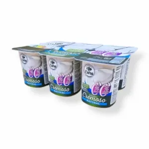 Bífidus Natural Cremoso Carrefour Extra Pack de 6 Unidades de 125 G.