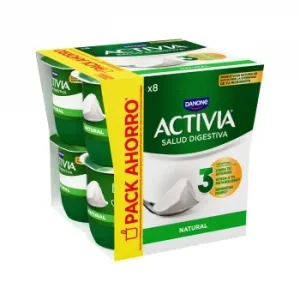 Bífidus Natural Danone Activia Pack de 8 Unidades de 120 G.