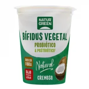 Bífidus Natural Vegetal Sabor Coco Naturgreen 370 G.