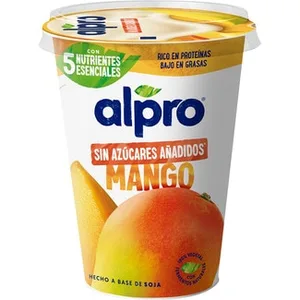 Big Pot Especialidad Vegetal de Soja con Mango sin Azúcares Añadidos sin Gluten sin Lactosa Alpro