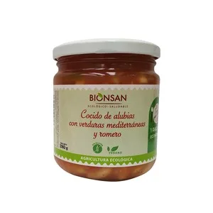 Bionsan Cocido de Alubias con Verduras Mediterráneas y Romero Ecológico  280 G.