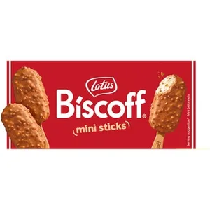 Biscoff Helado Bombón Mini con Trozos de Galleta Caramelizada 6 Unidades Lotus