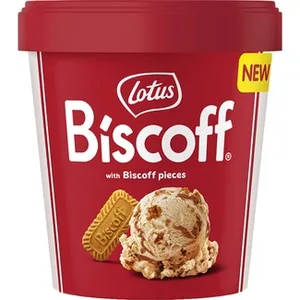 Biscoff Helado con Trozos de Galleta Caramelizada Lotus