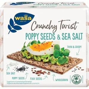 Biscotes con Semillas de Amapola y Sal Marina Wasa