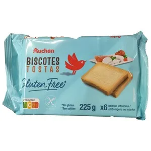 Producto Alcampo Biscotes sin Gluten 225 G.