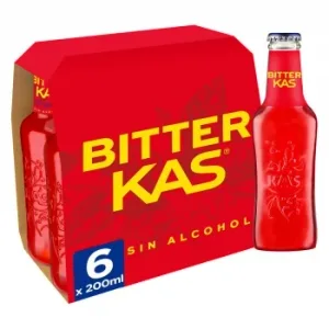 Bitter Kas sin Alcohol Pack de 6 Botellas de 20 Cl.