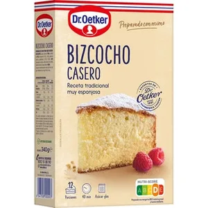 Bizcocho Casero Receta Tradicional Muy Esponjosa 12 Porciones Dr.oetker