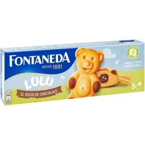 Bizcocho Osito Lulu Relleno de Chocolate 5u 150 Gr