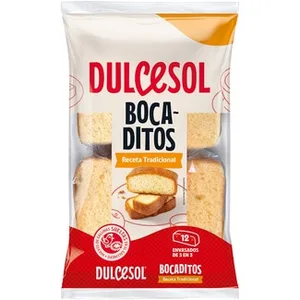 Bizcocho sin Aceite de Palma 12 Unidades 18 Unidades Dulcesol 246 G