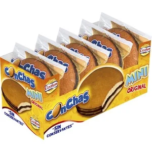 Bizcochos Rellenos de Chocolate Conchas Mini 5 Unidades Envueltas Individualmente Codan