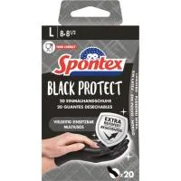 Guante Black Protect Talla 8 Spontex, Caja 20 Uds