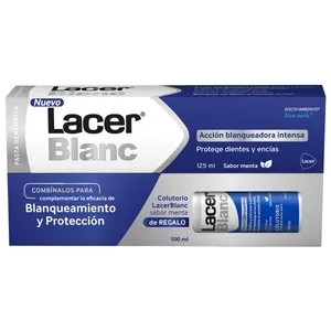 Lacer Blanc Pasta de Dientes con Flúor, Acción Blanqueadora y Sabor a Menta 125 Ml.