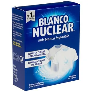 Blanco Nuclear Detergente Prendas Blancas en Polvo para Lavar a Mano o Máquina  Iberia 5.98 Dosis