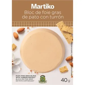 Bloc de Foie Gras de Pato con Turrón  Martiko 40 G