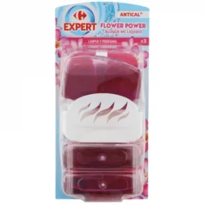 Bloc Líquido WC Floral Antical Carrefour Expert 3 Ud.