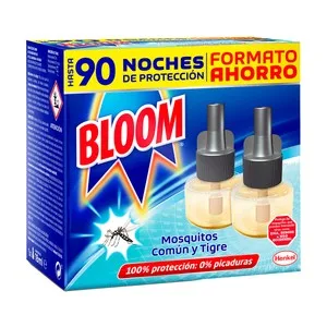Bloom Recambio Insecticida Líquido, Moscas y Mosquitos 45 Día 2 X 18 Ml. 2 UD