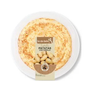 BO de Debó Tortilla Fresca de Patatas con Cebolla, Elaborada sin Gluten y sin Lactosa BO de Debó 335 G. 410 G