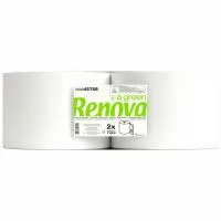 Bobina Industrial 2 Capas Renova, Paquete 2 Rollos