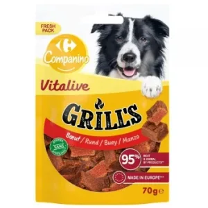 Bocaditos de Buey para Perro Carrefour Companino 70 G