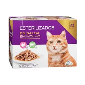 Bocaditos en Salsa Gato Adulto Delikuit Esterilizado 1.2 KG