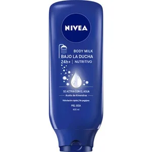 Body Milk bajo la Ducha Nutritivo Aceite de Almendras para Piel Seca 24h Nivea