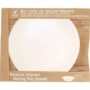 Bol Caña de Azúcar 16 Cm, Biodegradable 15 u