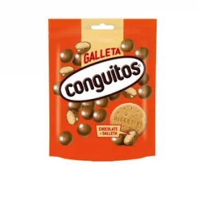 Bolas de Galleta Bañadas en Chocolate con Leche Conguitos Doy Pack 120 G.