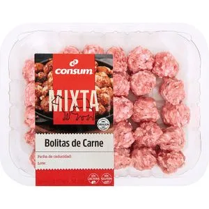 Bolitas de Carne Cerdo y Ternera 225 Gr