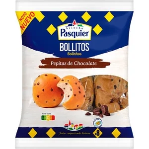 Bollitos con Pepitas de Chocolate 8 Unidades Envueltas Individualmente Pasquier