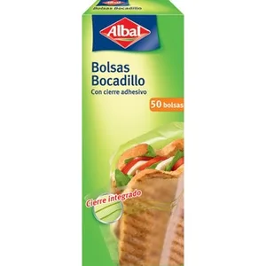 Bolsa para Bocadillos con Cierre Adhesivo Albal