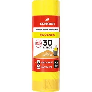 Bolsas Basura Envases 30 Litros 30 u