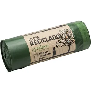 Bolsas de Basura 100% Reciclado para Jardín 100 Litros Relevo