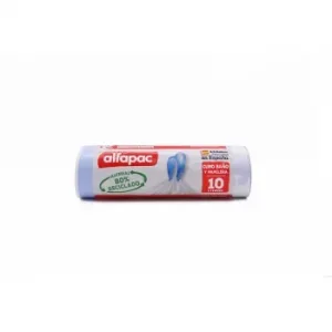 Bolsas de Basura Autocierre 80% Reciclado 10l 15 Ud Alfapac - Blanco