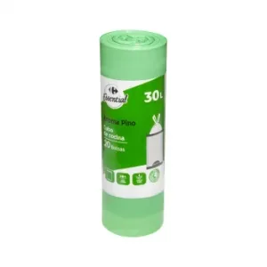 Bolsas de Basura Pino Plástico Reciclado Carrefour Essential 30 L. 20 Ud