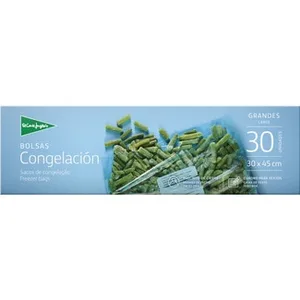 Bolsas de Congelación con Precinto 30x45 Cm con Cuadro para Textos el Corte Ingles