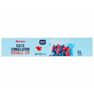 Producto Alcampo Bolsas de Congelación con Zip Grande 15 Uds.