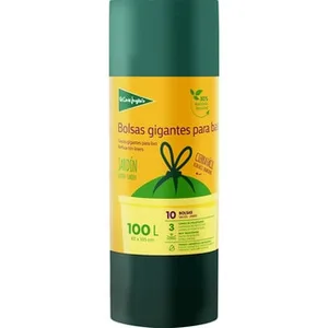 Bolsas Gigantes de Basura para Jardín 3 Capas 82x105 100 Litros  el Corte Ingles 10 Unidades